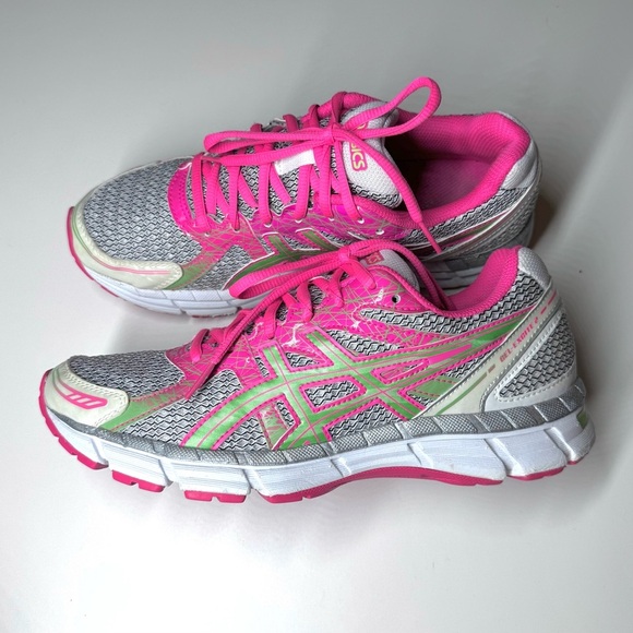 Asics Women’s Gel-Excite 2 Athletic Running Shoes White Pink Green Size- 8.5 - Picture 8 of 9
